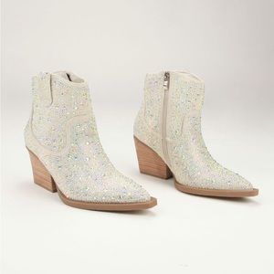 Madden Girl Jolene Rhinestone Western Bootie